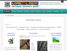 Tablet Screenshot of michiganweaversguild.org